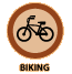 biking